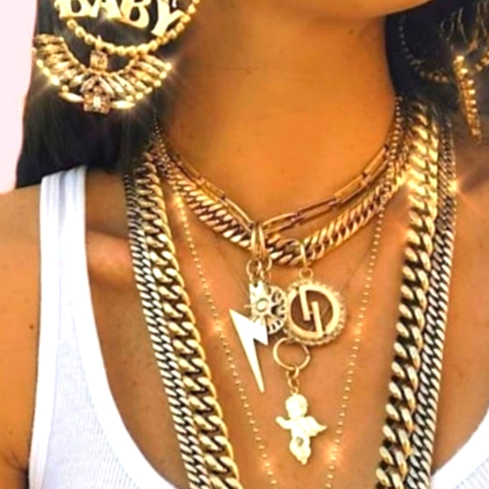 Dylanlex Beau necklace and charms.